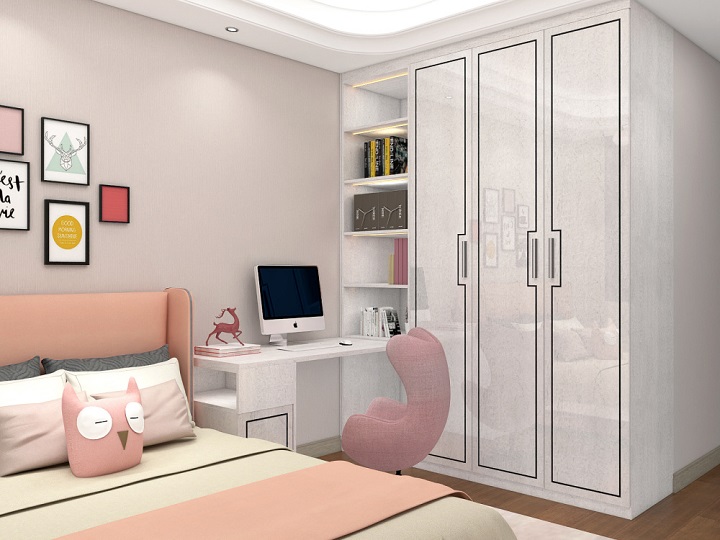 女孩子卧室衣柜效果图