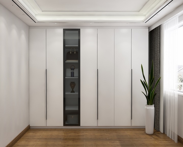 白色整体衣柜图片