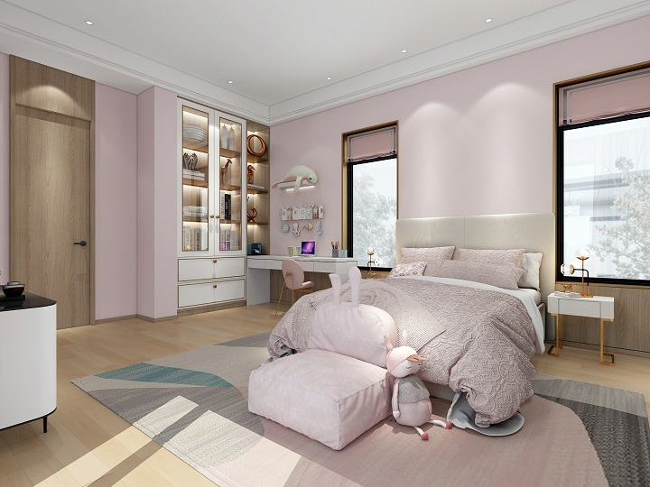 女儿卧室书柜图片